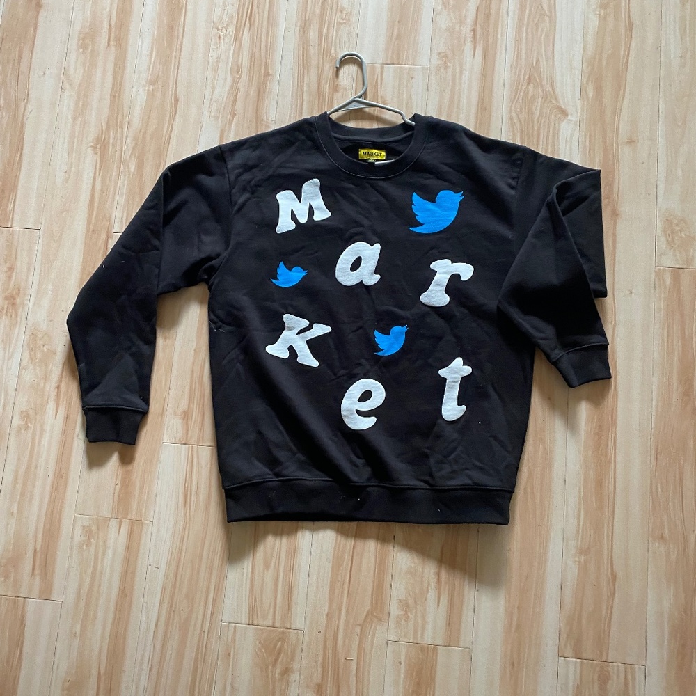 Chinatown MARKET Crewneck Sweatshirt NEW WO TAGS Size Large Black